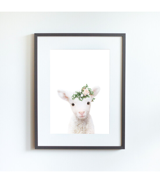 Little Forest Animals Woolly with Flower (Gri &Ccedil;er&ccedil;eve)