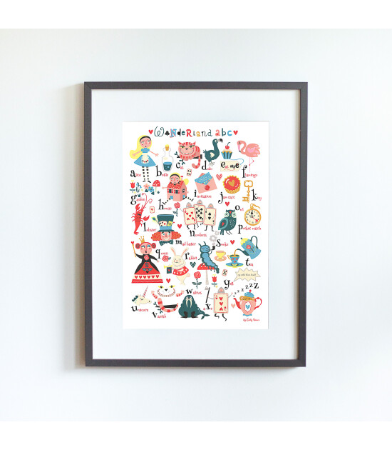 Little Forest Animals Wonderland (Gri Çerçeve)