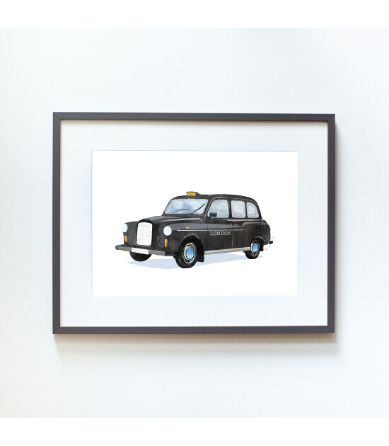 Little Forest Animals London Taxi (Gri Çerçeve)