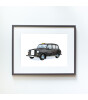 Little Forest Animals London Taxi (Gri Çerçeve)