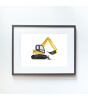 Little Forest Animals Mini Excavator (Gri Çerçeve)