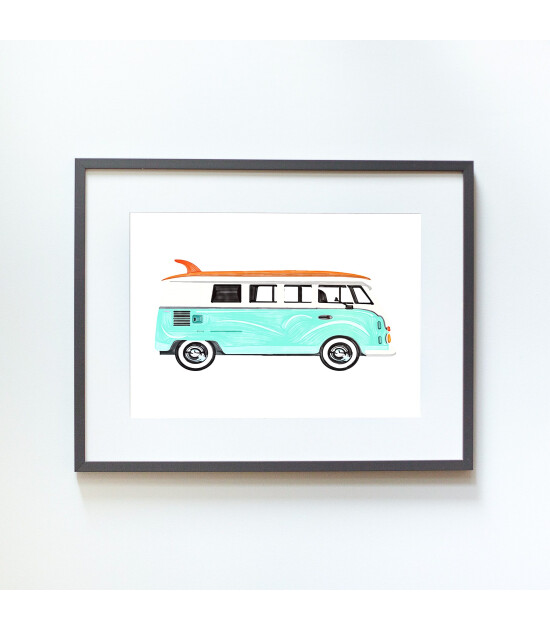 Little Forest Animals Hippie Van (Gri &Ccedil;er&ccedil;eve)