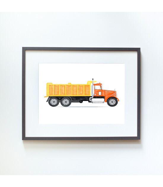 Little Forest Animals Dump Truck (Gri Çerçeve)