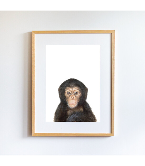 Little Forest Animals Marcel the Monkey (Natural Çerçeve)
