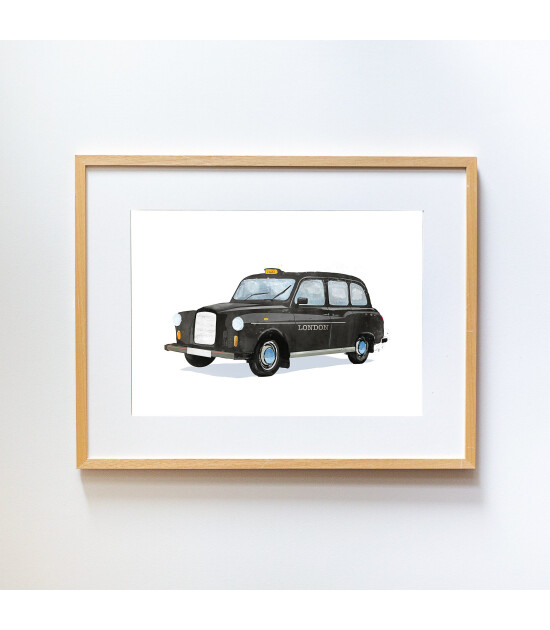 Little Forest Animals London Taxi (Natural Çerçeve)
