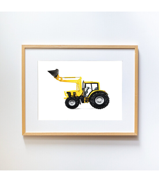 Little Forest Animals Backhoe Loader (Natural Çerçeve)