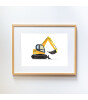 Little Forest Animals Mini Excavator (Natural Çerçeve)