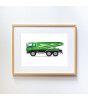 Little Forest Animals Cement Pump Truck (Natural Çerçeve)