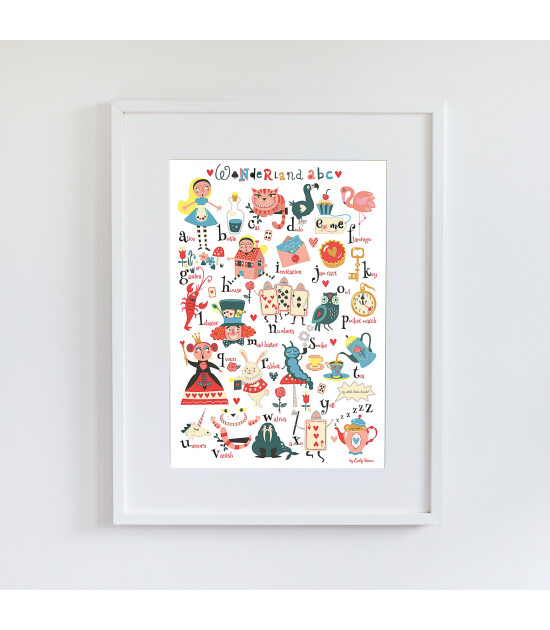 Little Forest Animals Wonderland (Beyaz Çerçeve)