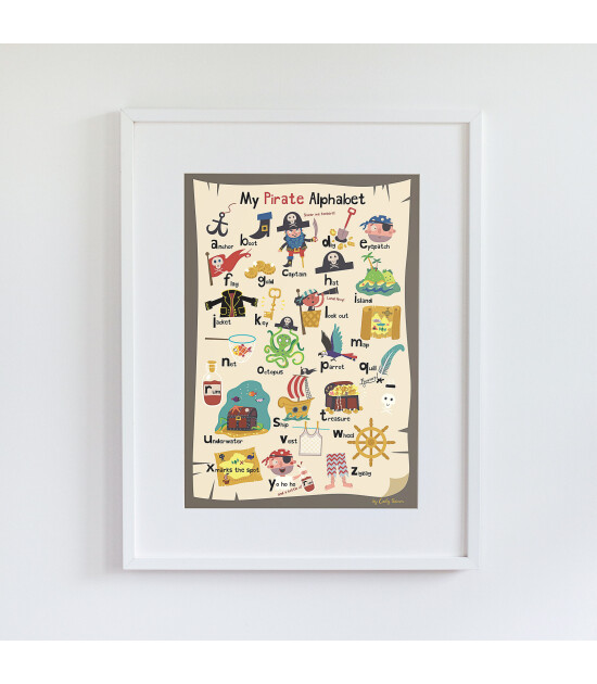 Little Forest Animals My Pirate Alphabet (Beyaz &Ccedil;er&ccedil;eve)