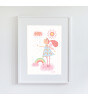 Little Forest Animals Rainbow Fairy (Beyaz Çerçeve)