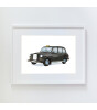 Little Forest Animals London Taxi (Beyaz Çerçeve)