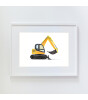 Little Forest Animals Mini Excavator (Beyaz Çerçeve)