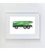 Little Forest Animals Cement Pump Truck (Beyaz Çerçeve)
