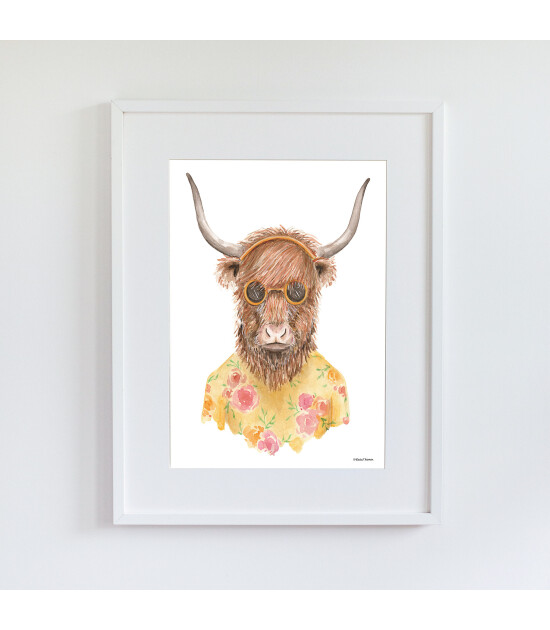 Little Forest Animals Summer Look (Beyaz Çerçeve)