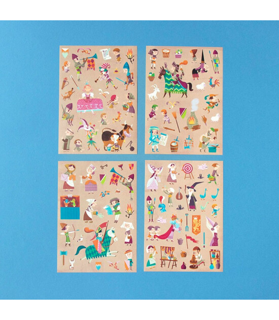 Londji Activities Resuable Stickers // Medieval