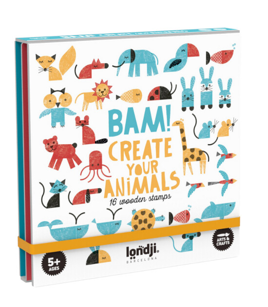 Londji Ahşap Baskı Tasarım Set // Bam! Animals