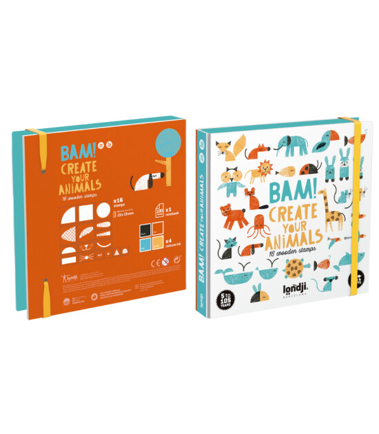 Londji Ahşap Baskı Tasarım Set // Bam! Animals