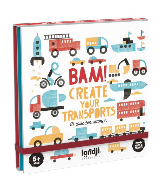 Londji Ahşap Baskı Tasarım Set // Bam! Transports