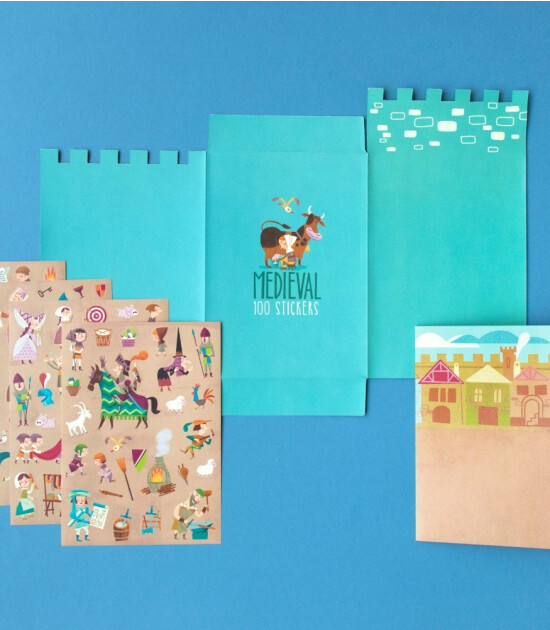 Londji Activities Resuable Stickers // Medieval