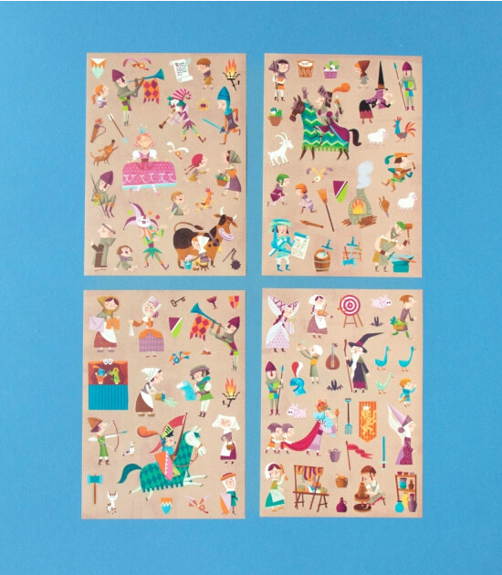 Londji Activities Resuable Stickers // Medieval