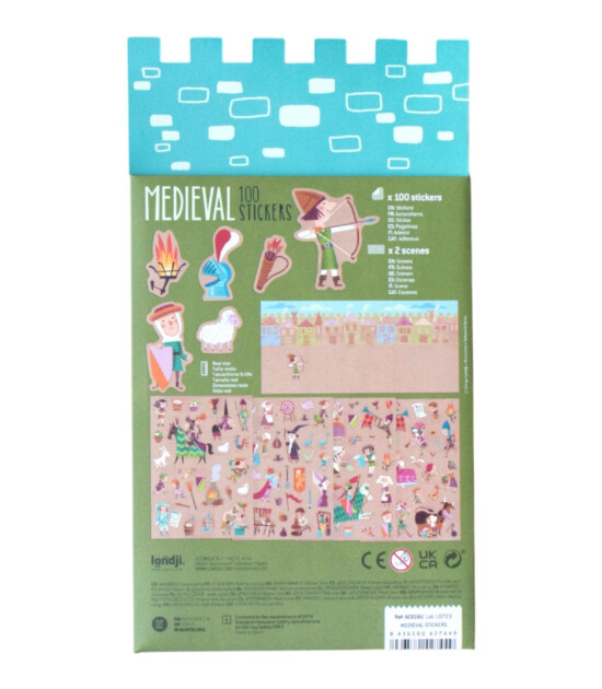 Londji Activities Resuable Stickers // Medieval