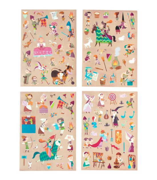 Londji Activities Resuable Stickers // Medieval