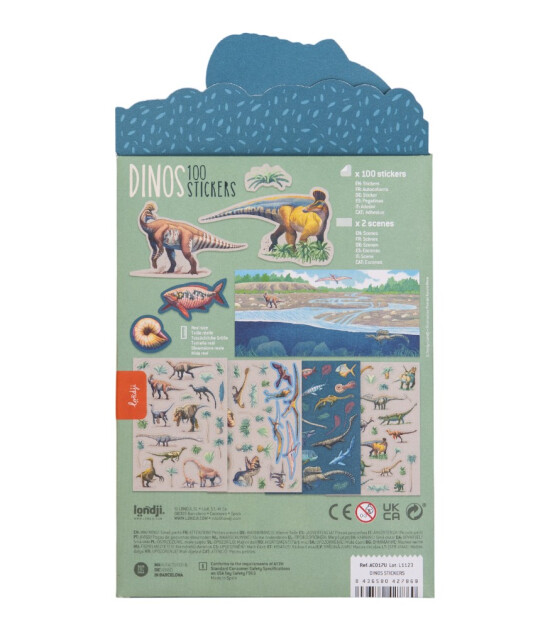 Londji Activities Resuable Stickers // Dino