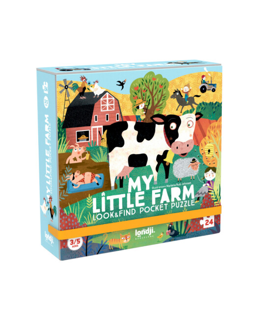 Londji Pocket Puzzle // My Little Farm (24 Par&ccedil;a)