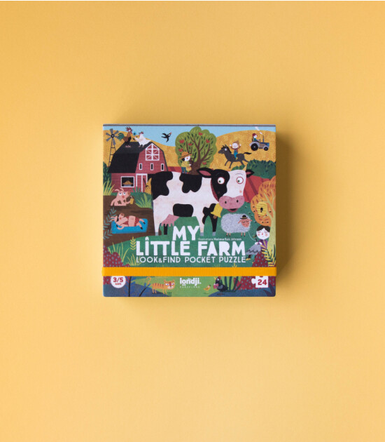 Londji Pocket Puzzle // My Little Farm (24 Par&ccedil;a)