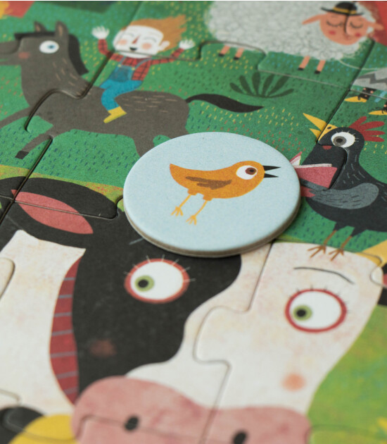 Londji Pocket Puzzle // My Little Farm (24 Par&ccedil;a)