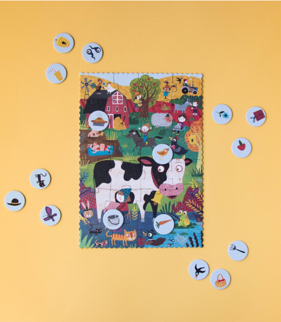 Londji Pocket Puzzle // My Little Farm (24 Par&ccedil;a)