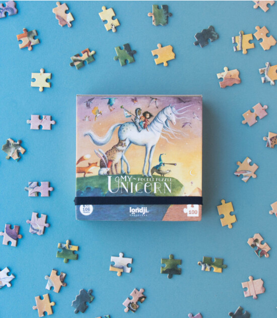 Londji Pocket Puzzle // My Unicorn (100 Parça)