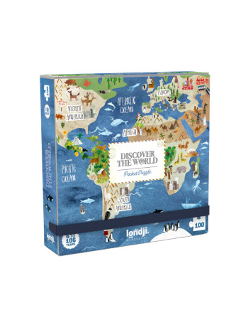 Londji Pocket Puzzle // Discover the World (100 Parça)