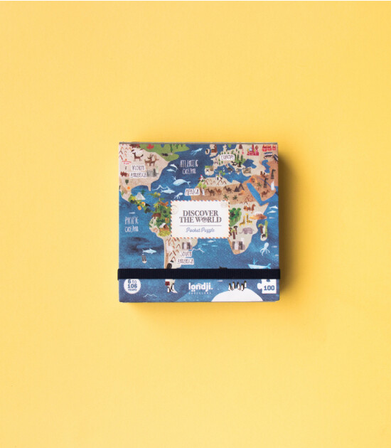 Londji Pocket Puzzle // Discover the World (100 Parça)