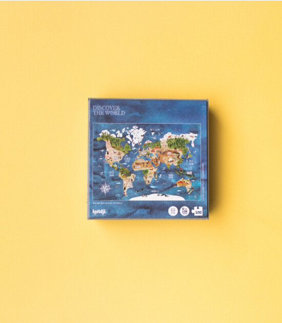 Londji Pocket Puzzle // Discover the World (100 Parça)