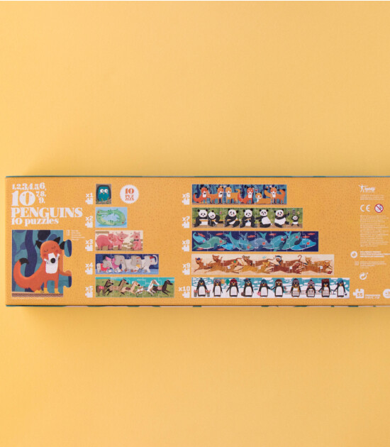 Londji Puzzle // 10 Penguins (1-10 Parçalı 10 Puzzle)