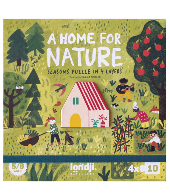 Londji Puzzle // A Home for Nature (10 Parça * 4)