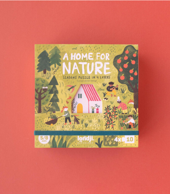 Londji Puzzle // A Home for Nature (10 Parça * 4)