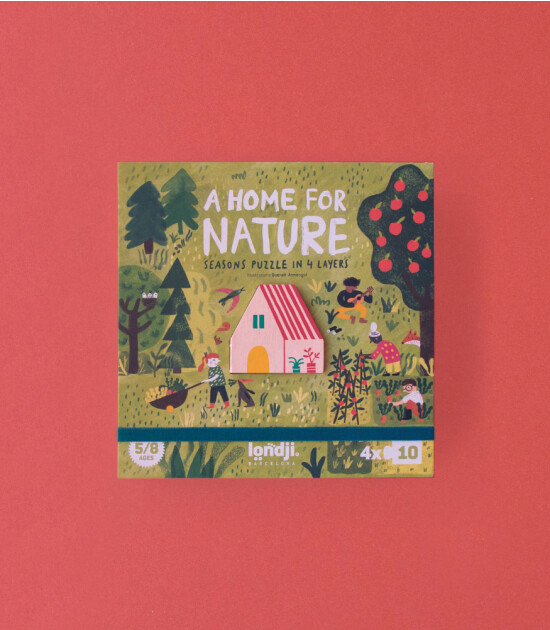 Londji Puzzle // A Home for Nature (10 Parça * 4)