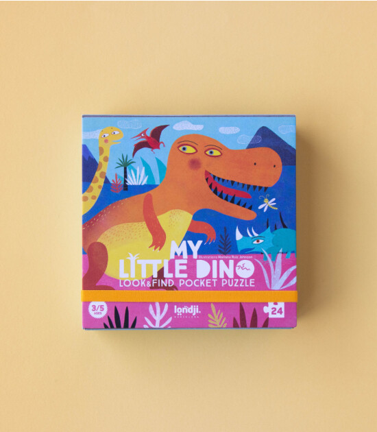 Londji Pocket Puzzle // My Little Dino (24 Par&ccedil;a)