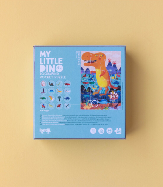 Londji Pocket Puzzle // My Little Dino (24 Par&ccedil;a)