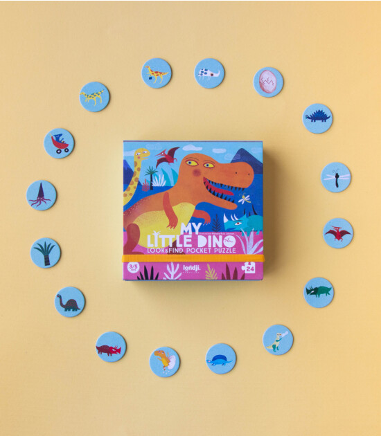 Londji Pocket Puzzle // My Little Dino (24 Par&ccedil;a)