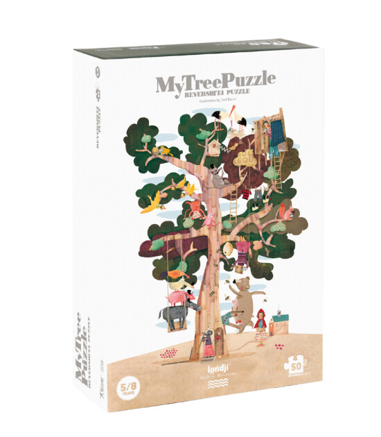 Londji Puzzle - Çift Yönlü // My Tree (50 Parça)