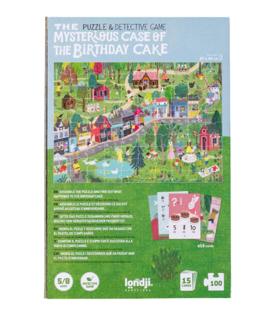 Londji Puzzle // The Mysterious Case of the Birthday Cake (100 Par&ccedil;a)
