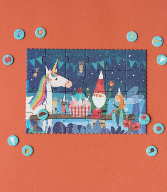 Londji Pocket Tiny Puzzle // Unicorn (24 Par&ccedil;a)
