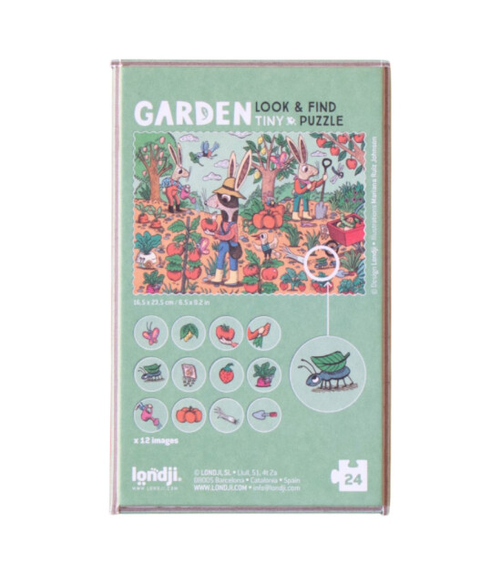 Londji Pocket Tiny Puzzle // Garden (24 Par&ccedil;a)