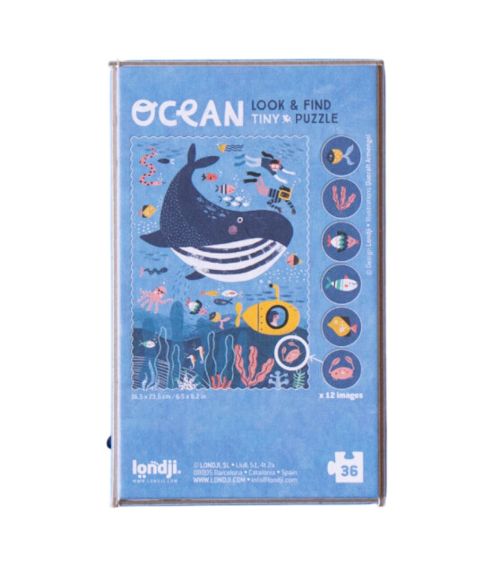 Londji Pocket Tiny Puzzle // Ocean (36 Par&ccedil;a)