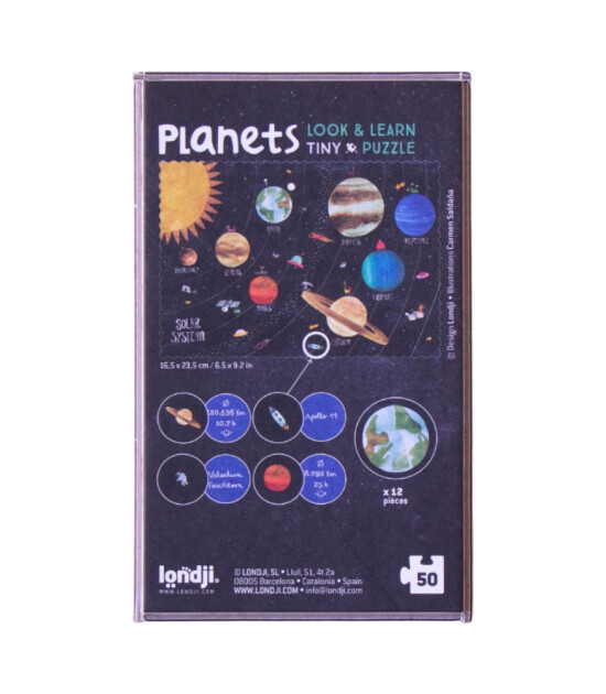 Londji Pocket Tiny Puzzle // Planets (50 Par&ccedil;a)