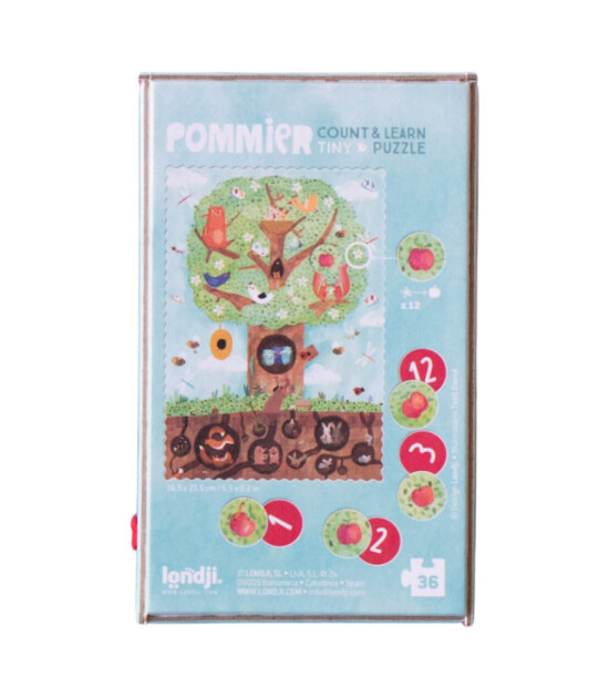 Londji Pocket Tiny Puzzle // Pommier (36 Par&ccedil;a)